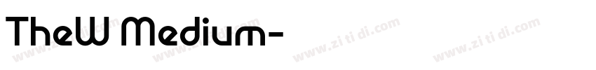 TheW Medium字体转换